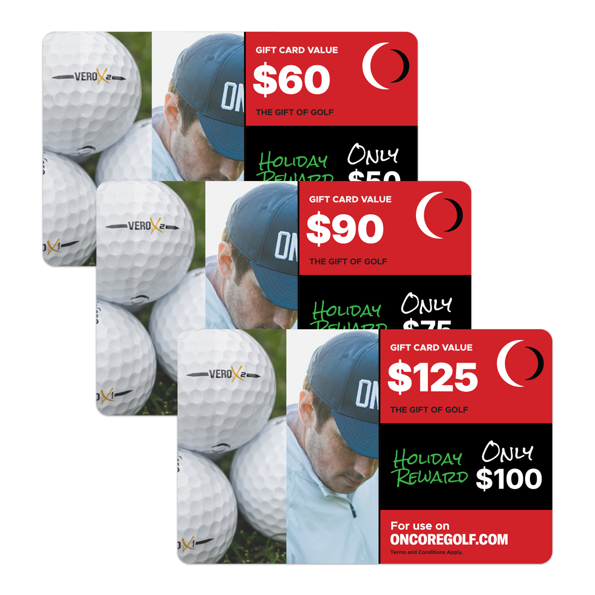 Shop Holiday Golf Gift Cards - Golf E-card - OnCore Golf - The Perfect Golf Gift