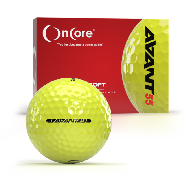 AVANT 55 Golf Balls - Dozen - Yellow
