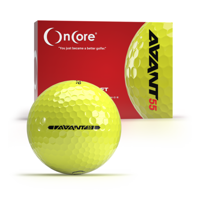 AVANT 55 - New 2022 - Best Golf Balls - 1 Dozen Yellow