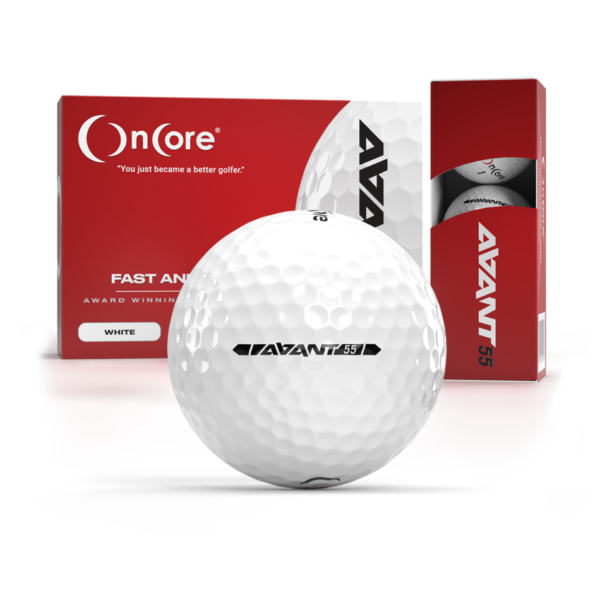 AVANT 55 - New 2022 - Best OnCore Golf Balls - White