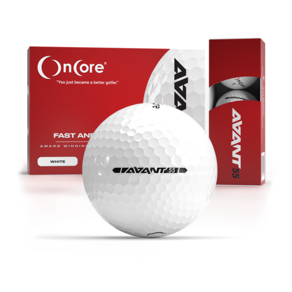 AVANT 55 - New 2022 - Best OnCore Golf Balls - White
