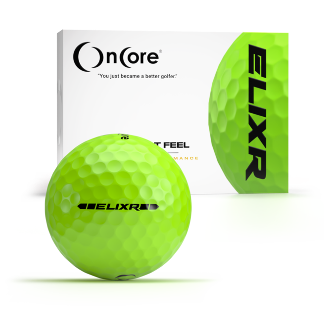 ELIXR - 2020 - Best Golf Balls - 1 Dozen - Matte Green