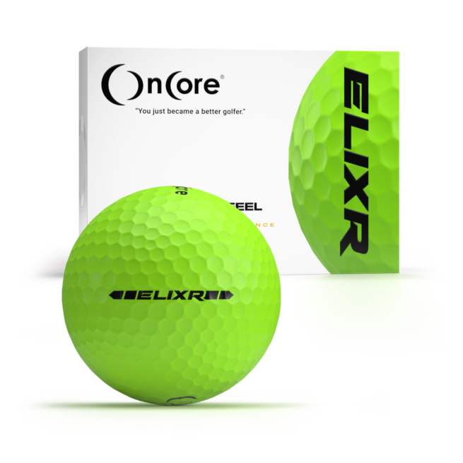 ELIXR - 2020 - Best Golf Balls - 1 Dozen Matte Green