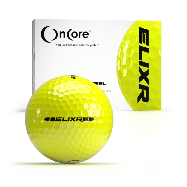 ELIXR - 2020 - Best Golf Balls - 1 Dozen Yellow