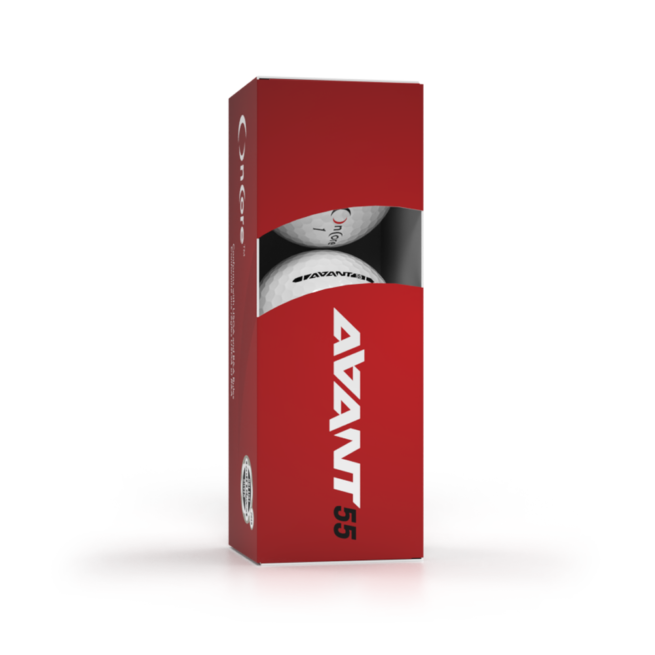 AVANT 55 Golf Ball - Sleeve - White