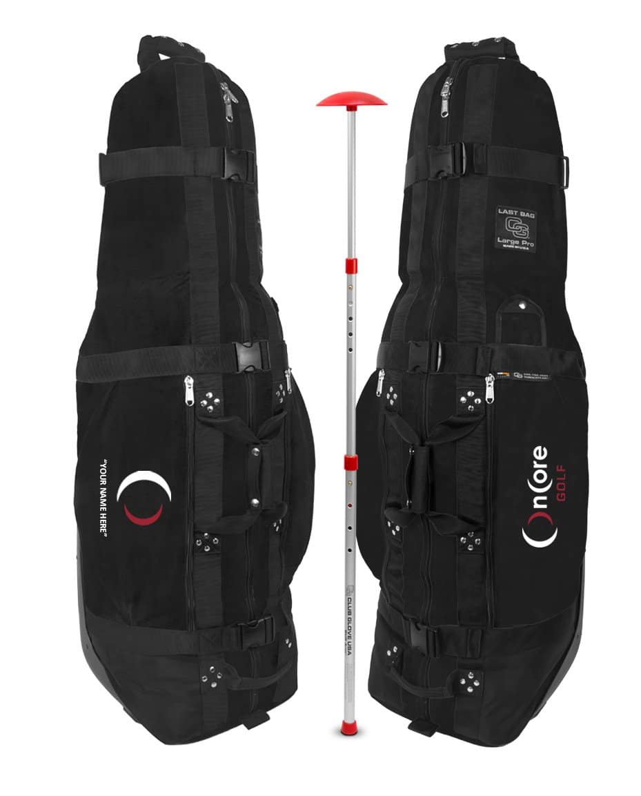 driehoek Ontoegankelijk deksel Custom OnCore Golf Travel Bag | Black Golf Club Travel Bag