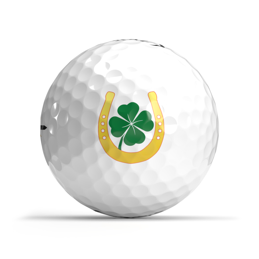Shamrock Edition | St Patrick's Day - 4-Leaf Clover Horseshoe Golf Ball - OnCore
