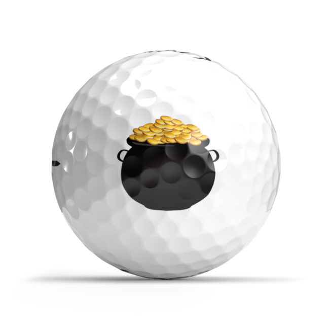 Shamrock Edition | St Patrick's Day - Pot of Gold Golf Ball - OnCore