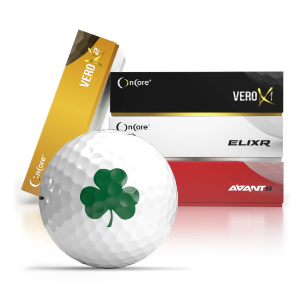 Shamrock Edition | 2024 St Patrick's Day - Green Clover Golf Balls - OnCore
