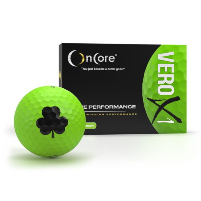 St. Patrick's Day Black Clover Golf Balls - VERO X1