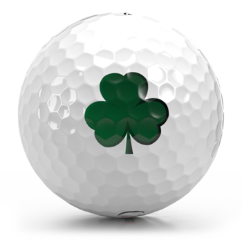 St. Patrick's Day Green Clover - Golf Ball