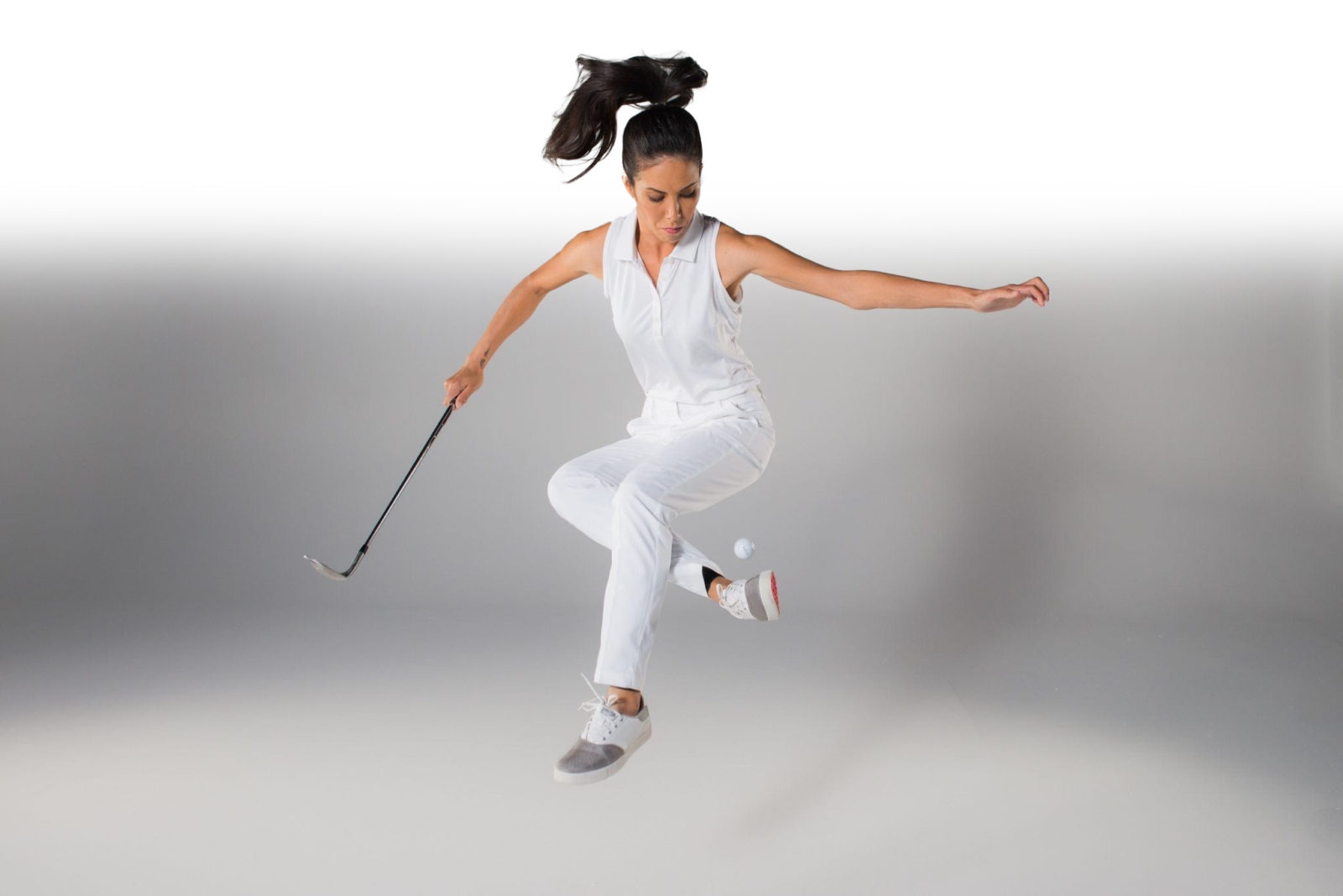 Golf Trick Shot Artist and OnCore Ambassador Tania Tare