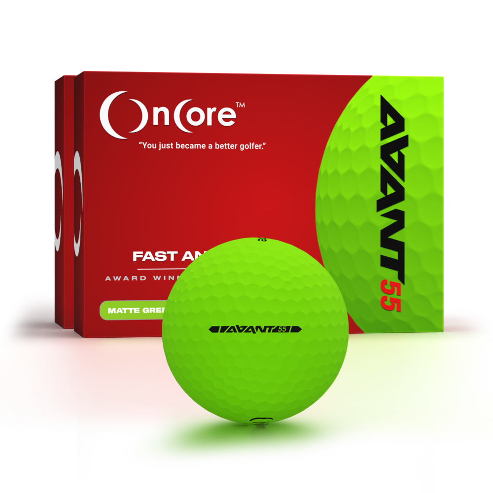 avant-55-matte-green-2-dozen-pack-bundle-2022-offer-oncore AVANT 55 - 2 Dozen Pack Matte Green Golf Balls - Bundled Savings from OnCore Golf
