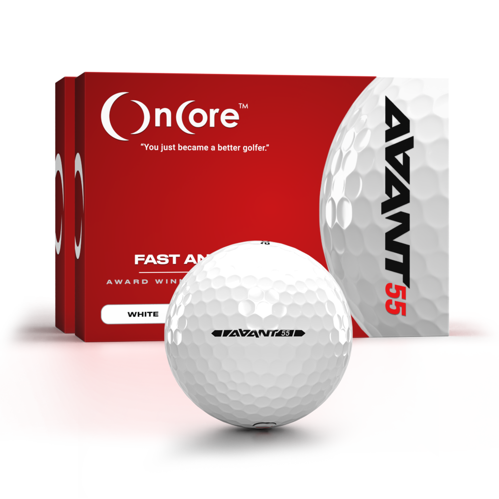 avant-55-white-2-dozen-pack-bundle-2022-offer-oncore AVANT 55 - 2 Dozen Pack White Golf Balls - Bundled Savings from OnCore Golf