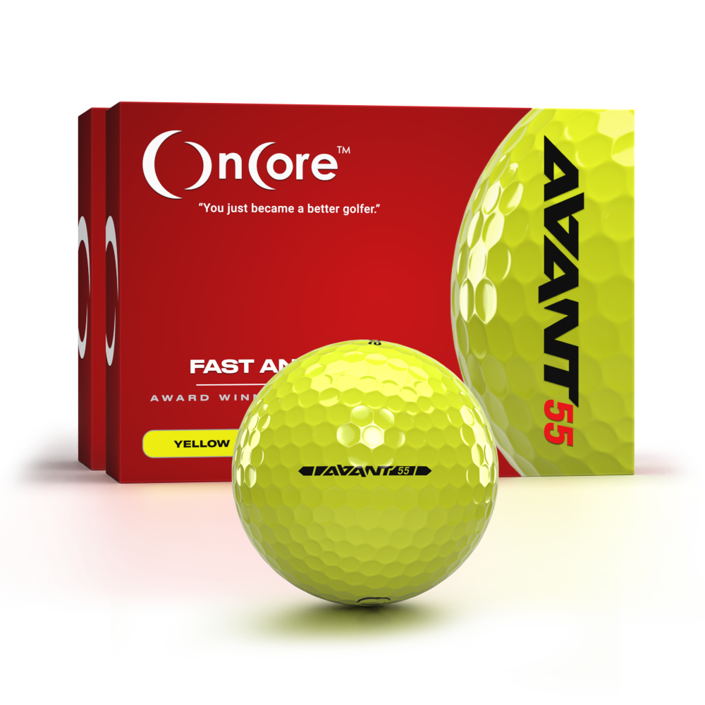 avant-55-yellow-2-dozen-pack-bundle-2022-offer-oncore AVANT 55 - 2 Dozen Pack Yellow Golf Balls - Bundled Savings from OnCore Golf