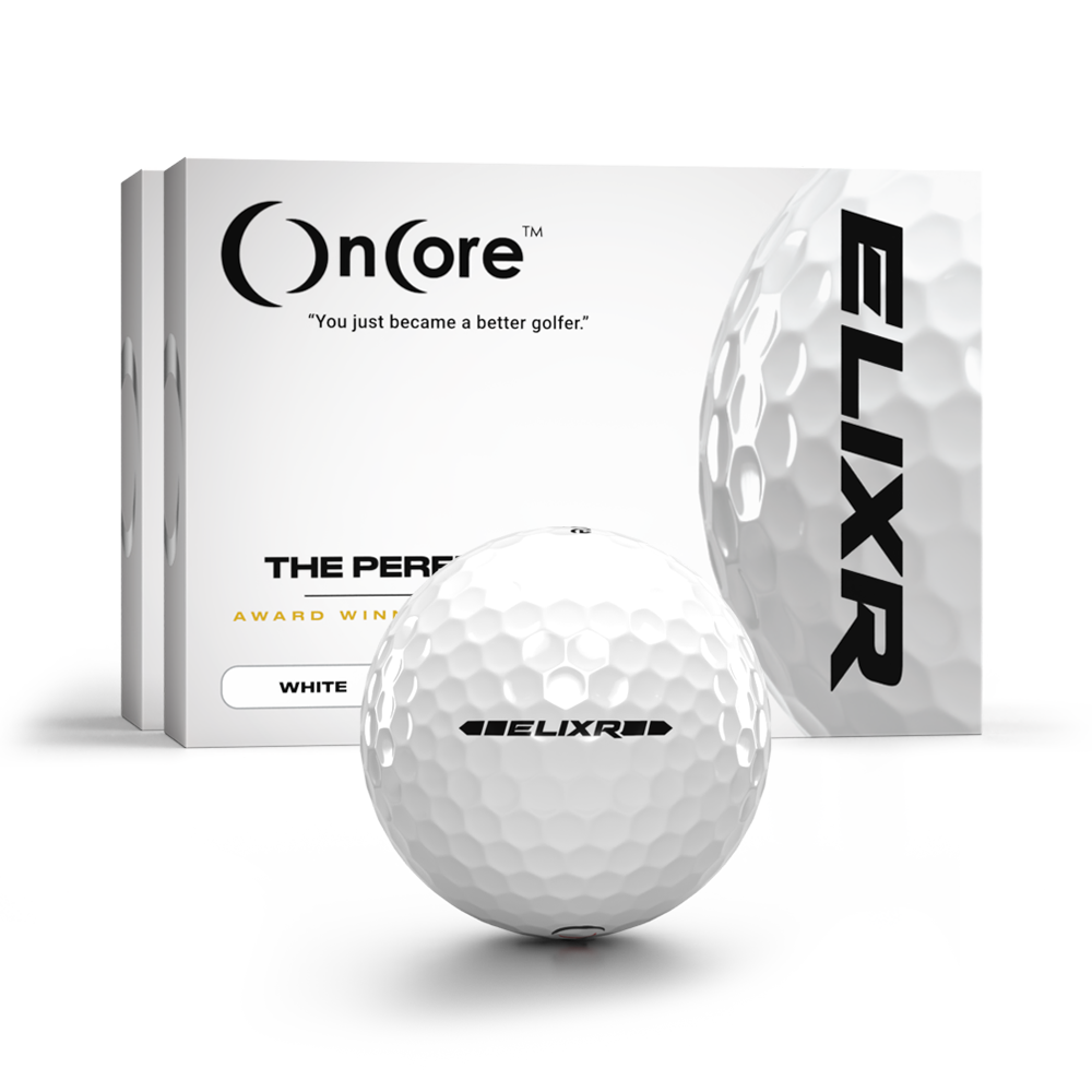 ELIXR - 2 Dozen Pack White Golf Balls - Bundled Savings from OnCore Golf