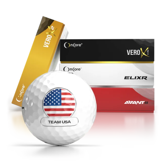 Get the Limited Edition Team USA Cup Golf Balls, customized with our new Team USA Graphic.