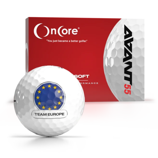 Get the Limited Edition Team Europe Cup Golf Balls - AVANT 55 Dozen Custom
