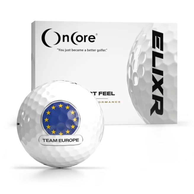 Get the Limited Edition Team Europe Cup Golf Balls - ELIXR Dozen Custom