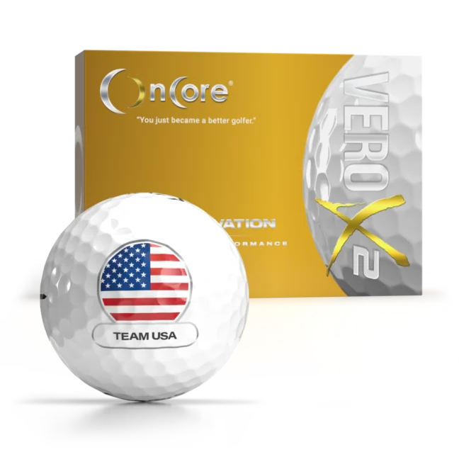 Get the Limited Edition Team USA Cup Golf Balls - VERO X2 Dozen Custom