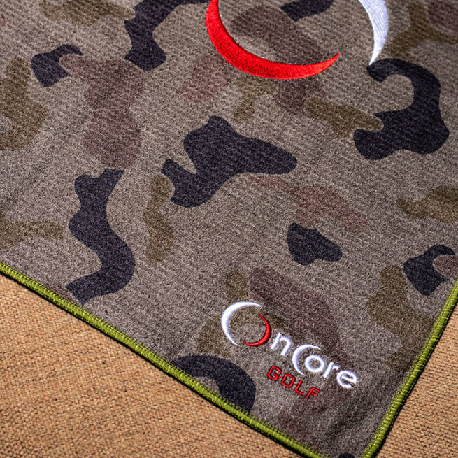 OnCore Best Premium Microfiber Camo Golf Towel