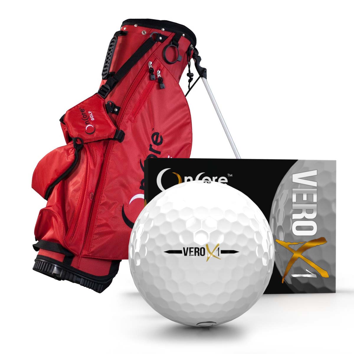 tour-bundle-red OnCore Tour Bundle - Red | VERO X1 and OnCore Stand Bag