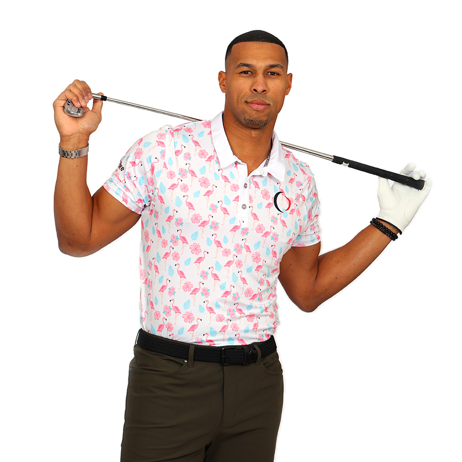 Men's Flamingo Performance Golf Polo Shirt | OnCore Golf