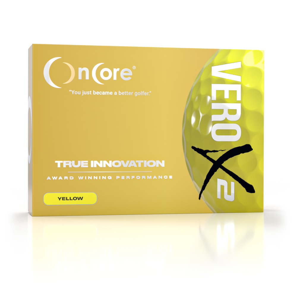 Shop OnCore Golf - VERO X2 Tour Performance Golf Balls - Yellow Dozen