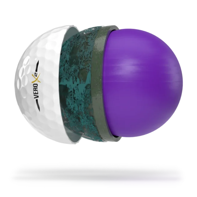 VERO X2 - New Tour Performance Golf Ball - OnCore Golf - Technology