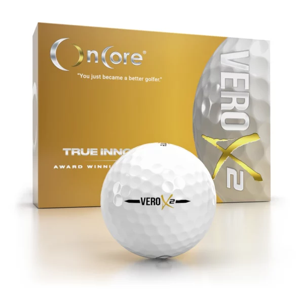 VERO X2 - New Tour Performance Golf Ball - OnCore Golf - White