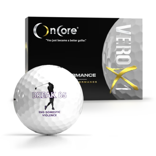 Shop William Wilson Golf Balls - End Domestic Violence - OnCore - VERO X1