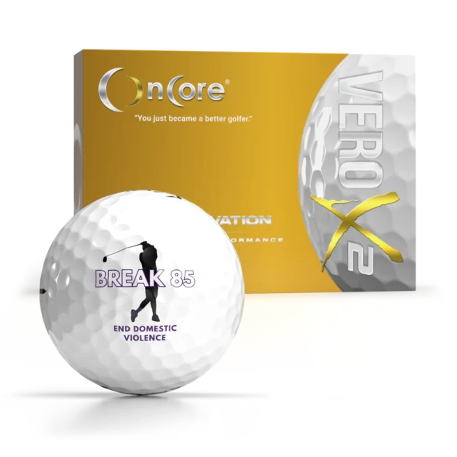 Shop William Wilson Golf Balls - End Domestic Violence - OnCore - VERO X2