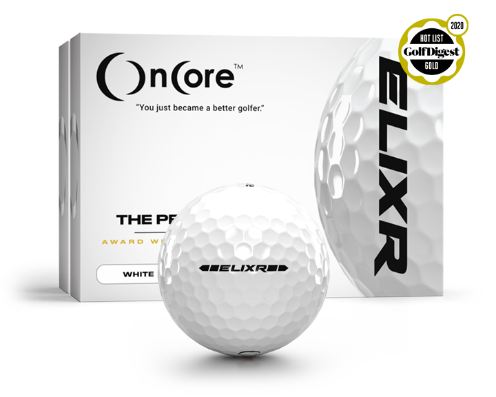 ELIXR - 2 Dozen Pack White Golf Balls - Bundled Savings from OnCore Golf