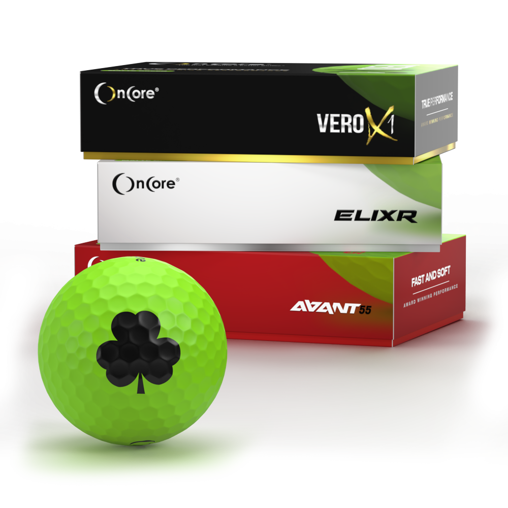 oncore-shamrock-black-clover-golf-ball-st-patricks-balls-buy St. Patrick's Day Black Clover Golf Balls