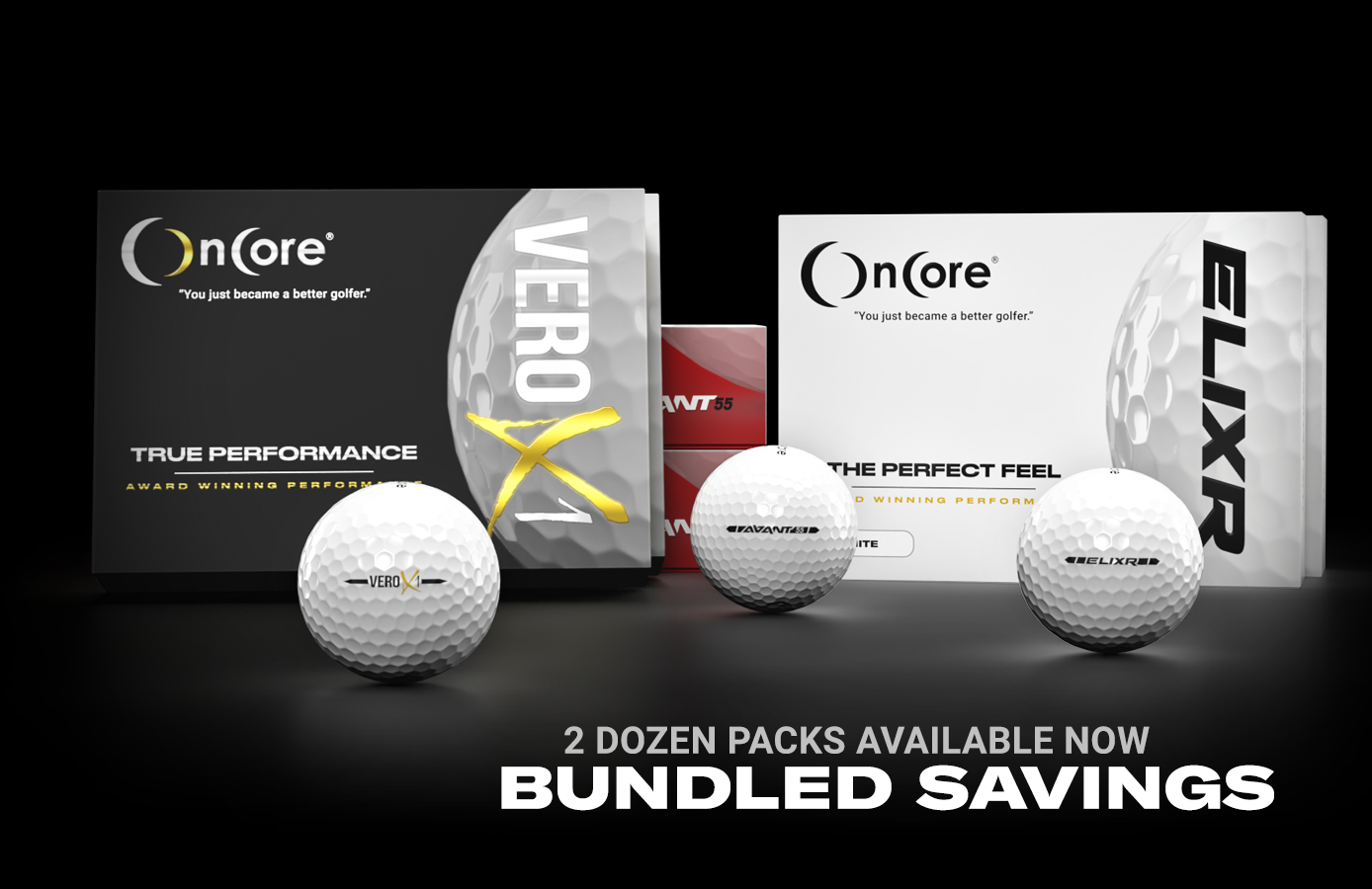 Golf Ball Bundles and 2 Dozen Packs Shop Online OnCore Golf