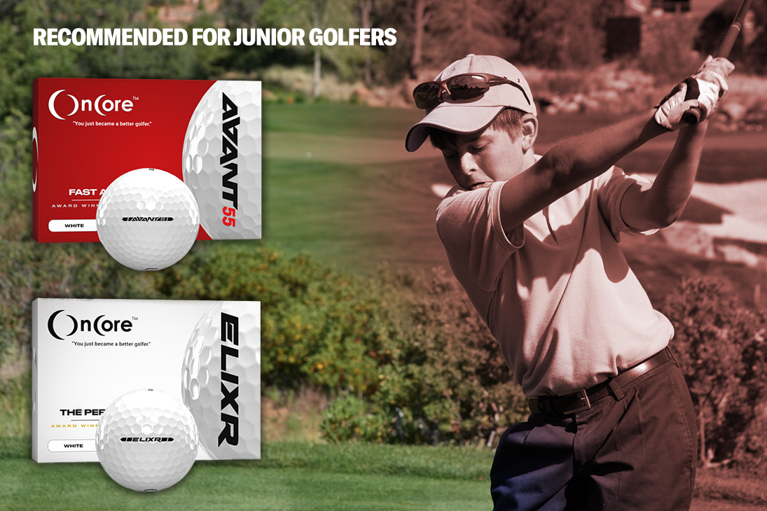 Junior Golfers can improve their games with the AVANT 55 and ELIXR golf balls.