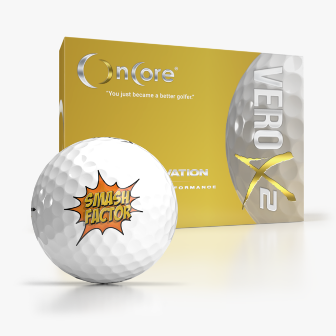 Smash Factor IPA Beer Golf Balls - OnCore Golf and Resurgence for PGA HOPE 2024 - VERO X2