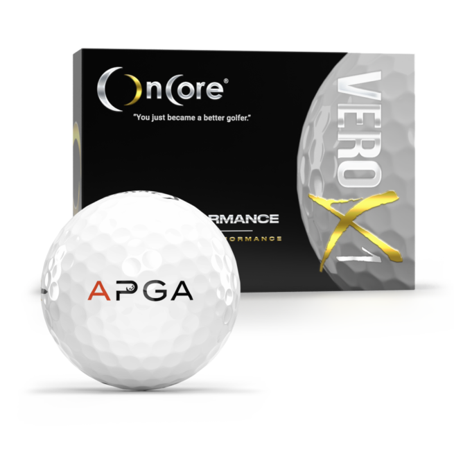 APGA Tour Golf Balls - 2022 - Official OnCore Golf - VERO X1