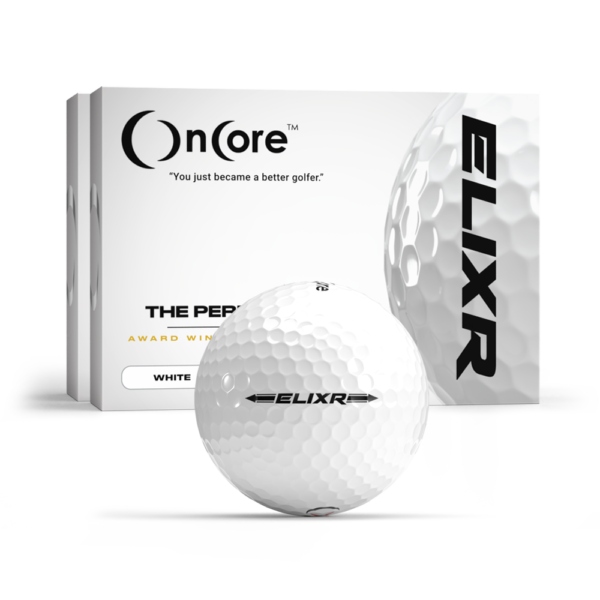 2022 ELIXR - 2 Dozen Pack White Golf Balls - Bundled Savings from OnCore Golf
