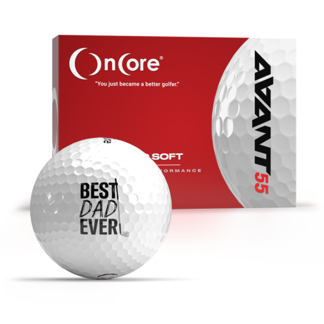 Father's Day 2022 - Best Dad Ever Golf Ball from OnCore - AVANT 55