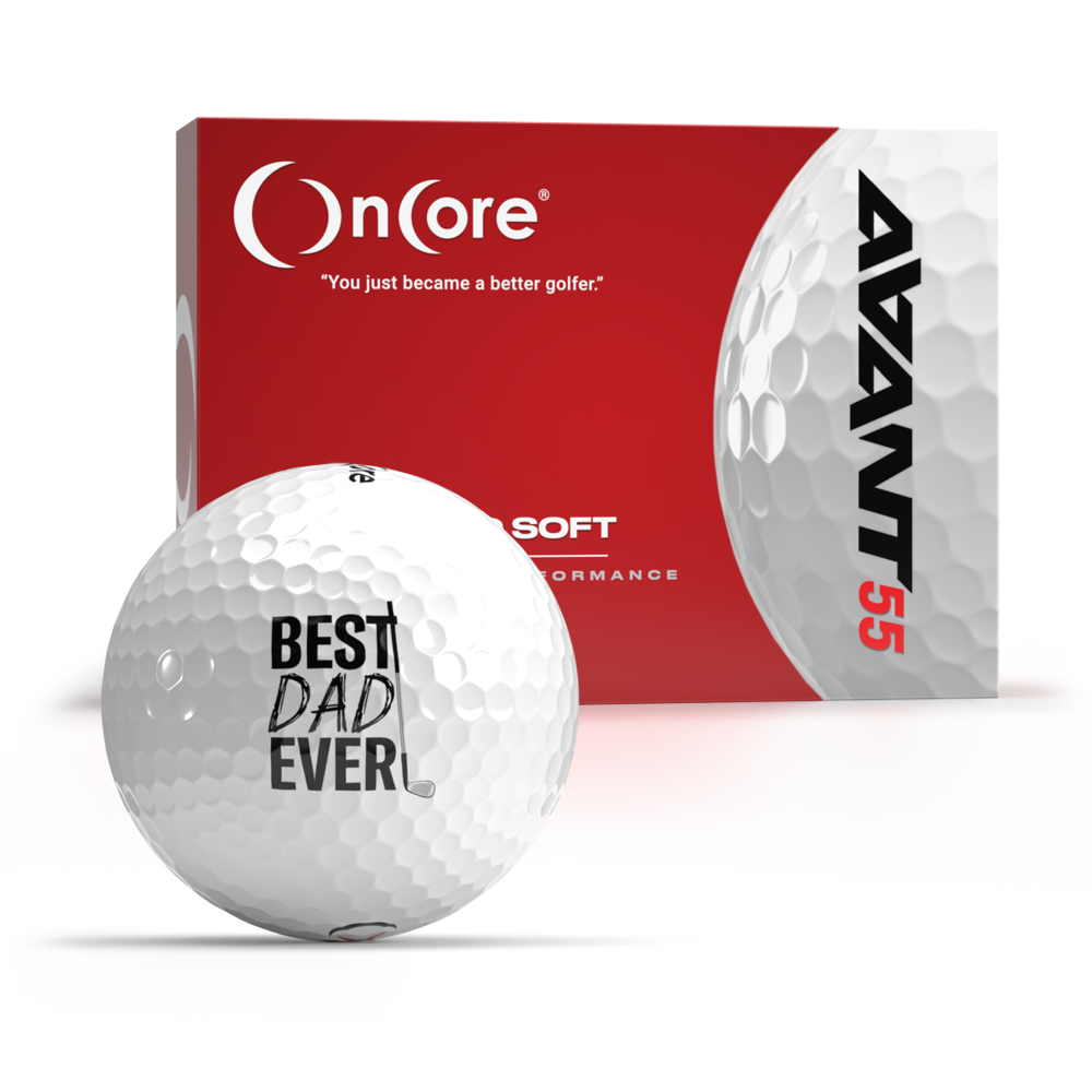 best-dad-ever-golf-ball-happy-fathers-day-avant-55-oncore-golf Father's Day 2022 - Best Dad Ever Golf Ball from OnCore - AVANT 55