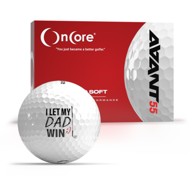 Father's Day 2022 - Let Dad Win Golf Ball from OnCore - AVANT 55