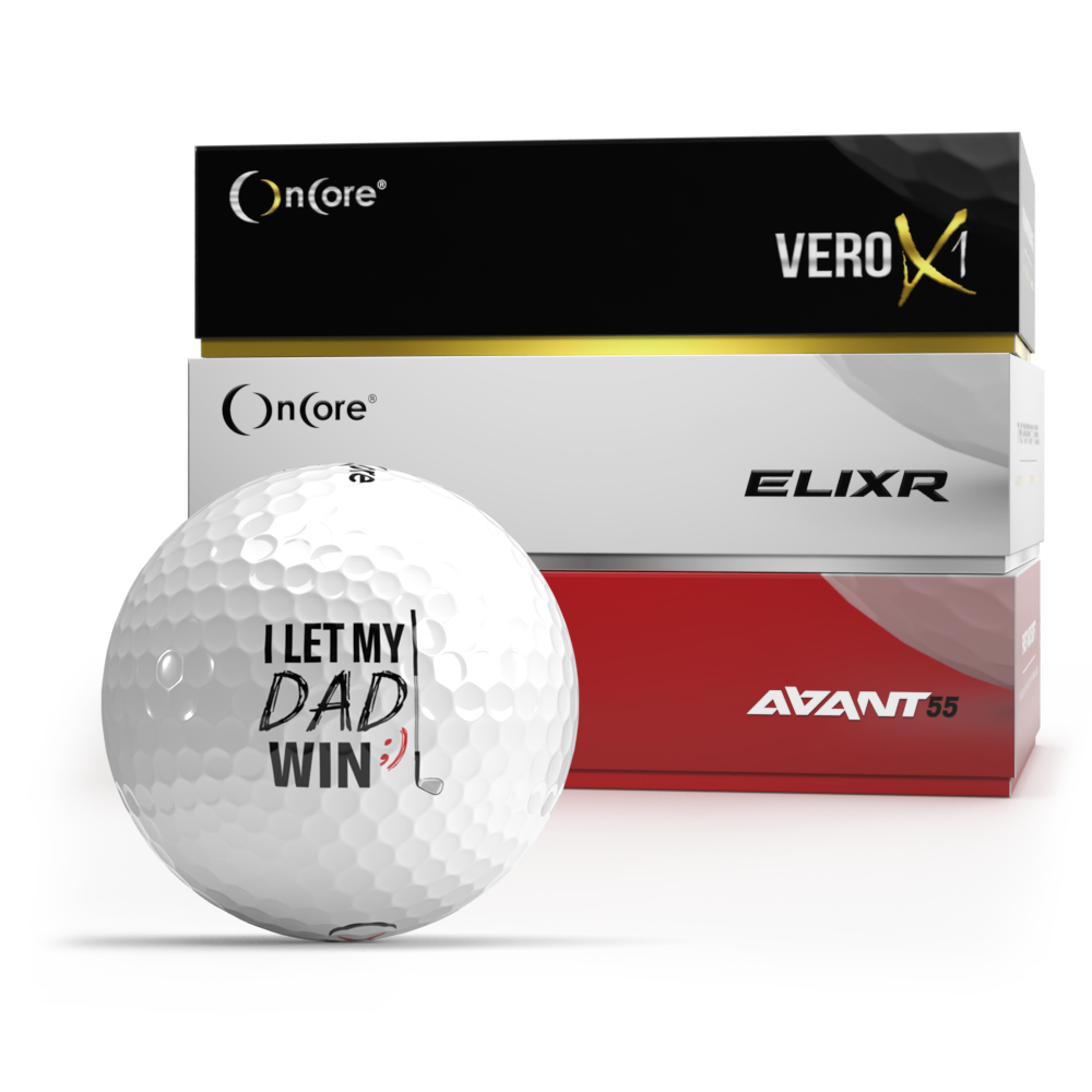 let-dad-win-golf-ball-happy-fathers-day-oncore-golf-2022 Let Dad Win Golf Balls From OnCore Golf - Father's Day Edition