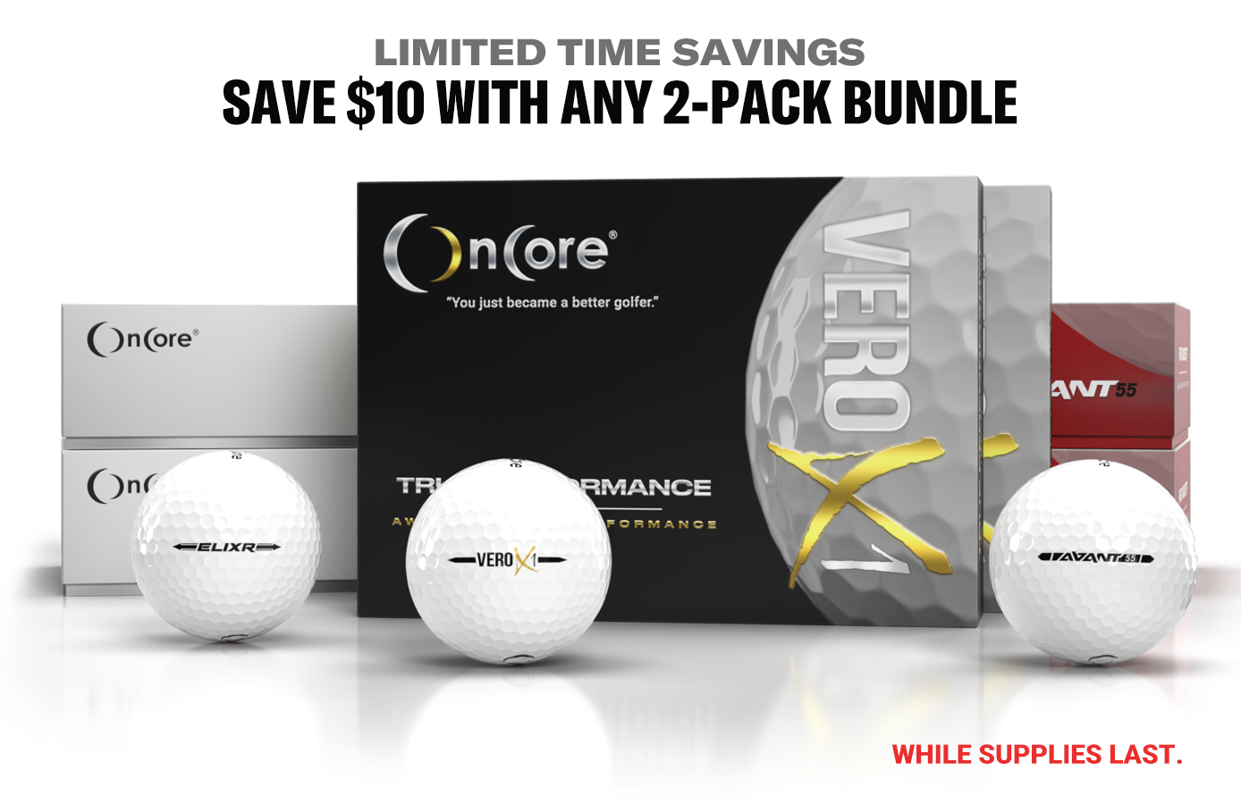 Save $10 with 2-Pack Bundles from OnCore Golf