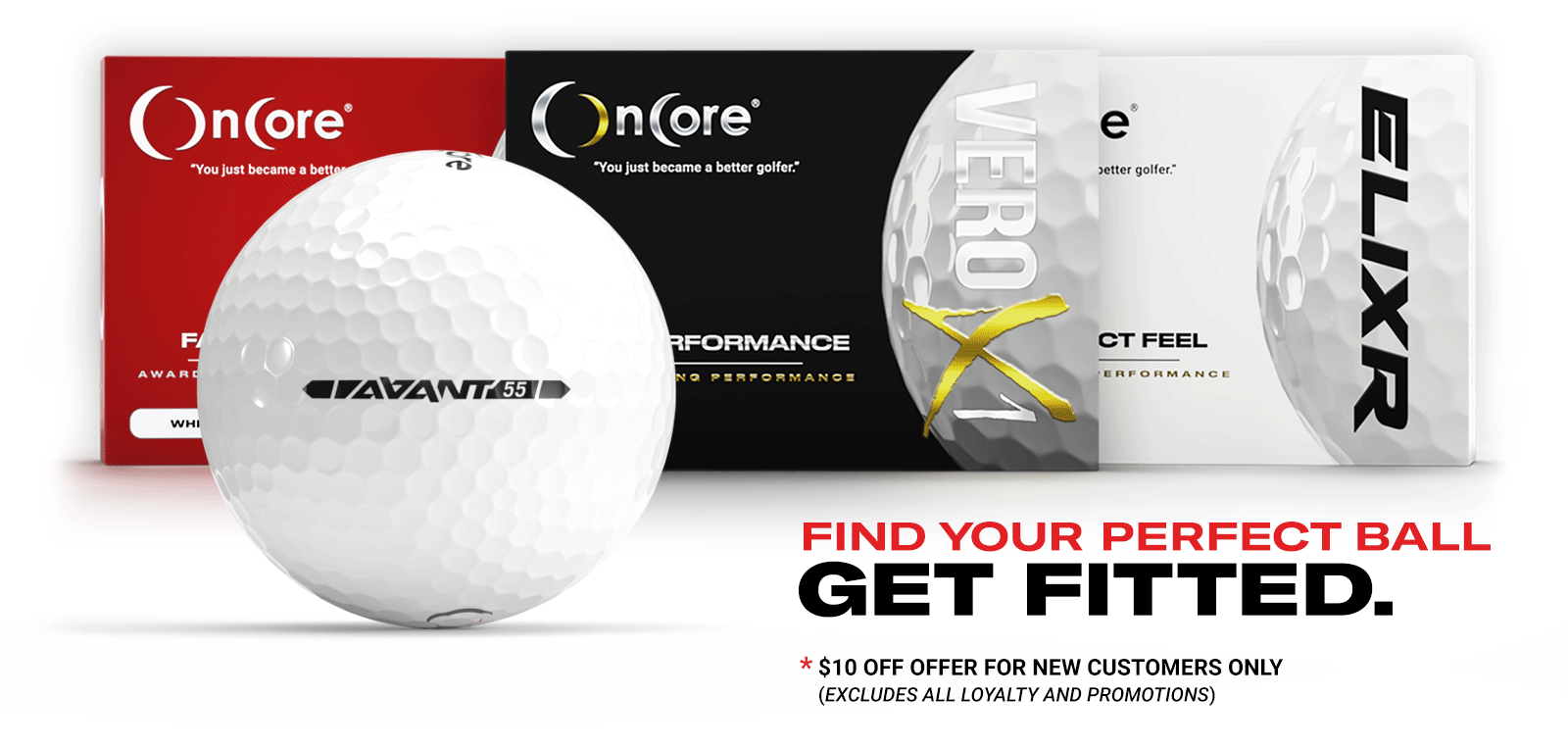 Ball Fitting From OnCore Golf - New Customers Get $10 OnCore Cash