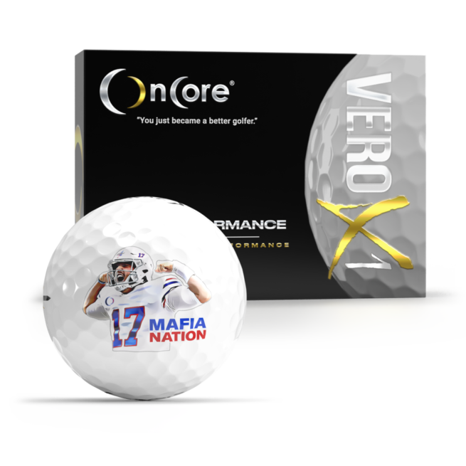 Josh Allen Mafia Nation Golf Balls | OnCore - 2022 Special Edition VERO X1