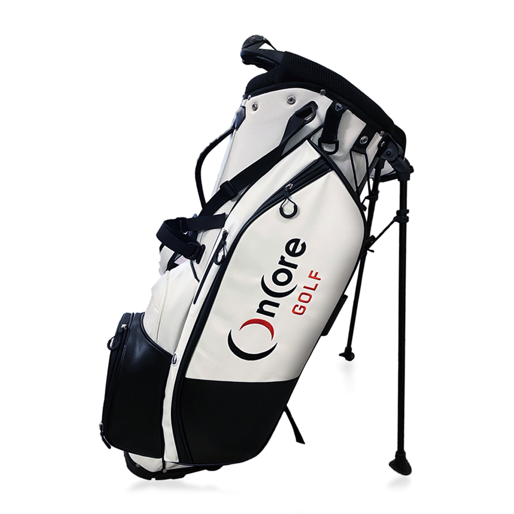 oncore-golf-official-white-leather-stand-bag-2022 Official OnCore Golf Leather Stand Bag - White
