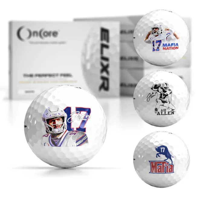 Josh Allen Mafia 4-Pack Bundle Dozen - Buffalo Collectible Golf Balls - ELIXR 2022