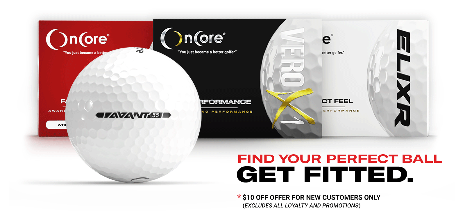 Ball Fitting From OnCore Golf - New Customers Get $10 OnCore Cash