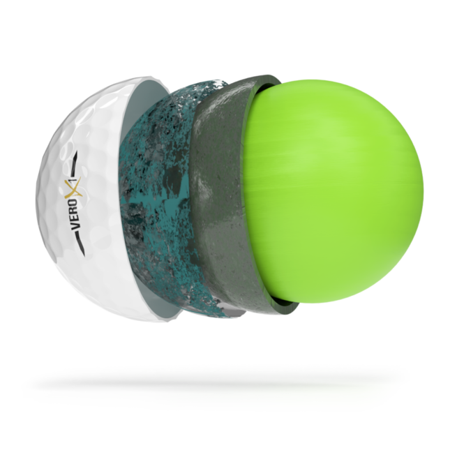 VERO X1 Golf Ball 2022 - Proprietary Perimeter-Weighting Technology Inside